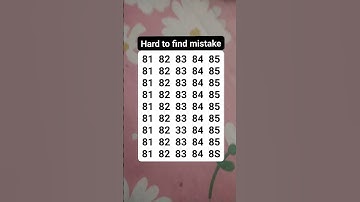 Hard to find mistake #brainteaser #search #find #shortvideo