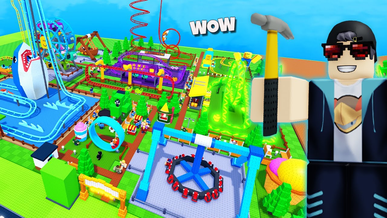 GEDENYOO!! Bangun TAMAN BERMAIN Terbesar & Terlengkap Bintang 5 🎡🎢⭐ | My Themepark Indonesia