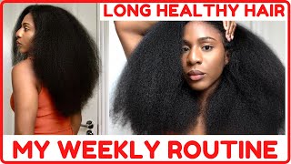 BEST ROUTINE to GROW SHORT NATURAL HAIR FAST ⇒ How to Grow Natural Hair to Waist Length | VLOG 2