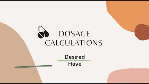 Desired Over Have Method | Dosage Calculations For Nursing Students With Practice Problems UPDATED