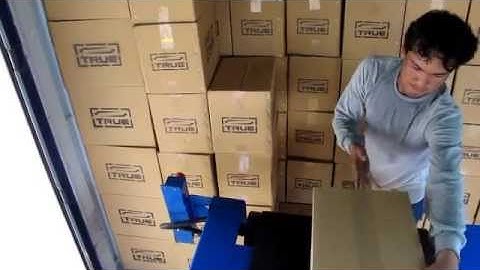 EZveyor Unloading Cartons from Container