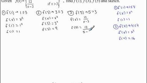 Piecewise Functions - Example 1