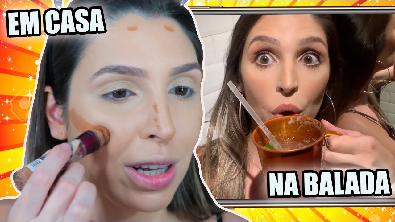 Minha MAQUIAGEM DURA nas BALADAS? Mostrei TUDO! | Julia Tedesco