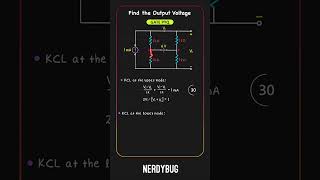 GATE PYQ 14 under 60 seconds : Find the voltage at the output | Network Analysis | NerdyBug