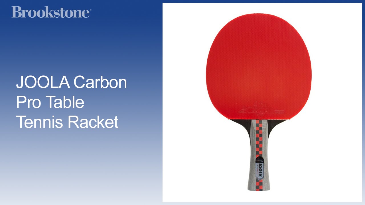 JOOLA Carbon Pro Table Tennis Racket - YouTube