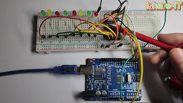 [Lập trình nhúng Arduino] Bài 6: Lập trình điều khiển IC 74HC595 và đèn LED