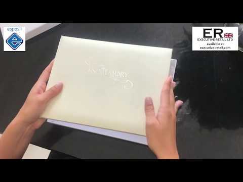 In Memory Book - Condolence Book - Cream Linen Cover - EL56C - Funeral Guest Book