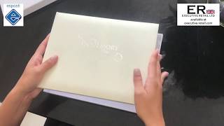 In Memory Book - Condolence Book - Cream Linen Cover - EL56C - Funeral Guest Book