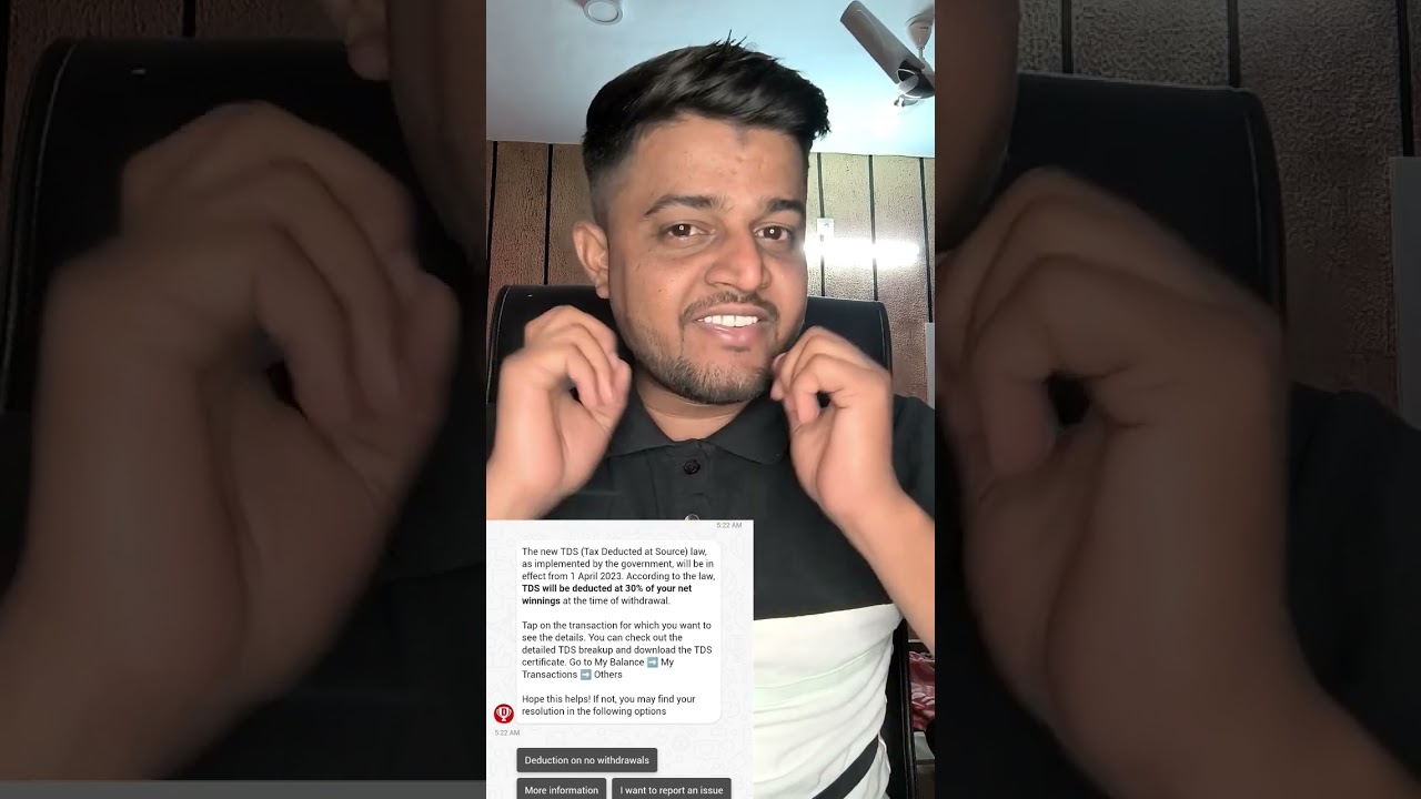 TDS KYA HAI HINDI ME | TDS In Dream11 | TDS Kya Hai | Dream11 Me TDS Kitna Katega 