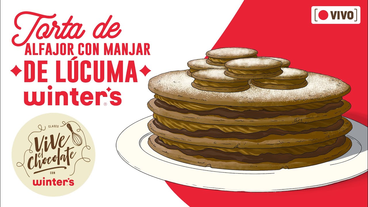 ¡TORTA DE ALFAJOR CON MANJAR DE LÚCUMA! #ViveElChocolate 😍🙌