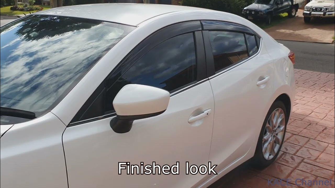 20142019 How to install Mazda 3 Aftermarket Weather Shield Window