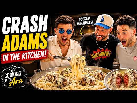 Crash Adams Tried Cooking Armenian Alfredo… This Happened - Episode 3 Cooking with Ara