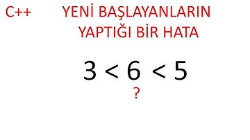 C++ dilinde karşılaştırma hatası .yeni başlayanların sıkça yaptığı  bir hata