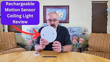 Brighten Up Any Space! 💡 Rechargeable Motion Sensor Ceiling Light Review!