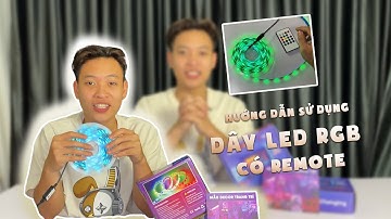 Hướng dẫn dây led RGB nháy theo nhạc - Dây led RGB điều khiển bằng remote