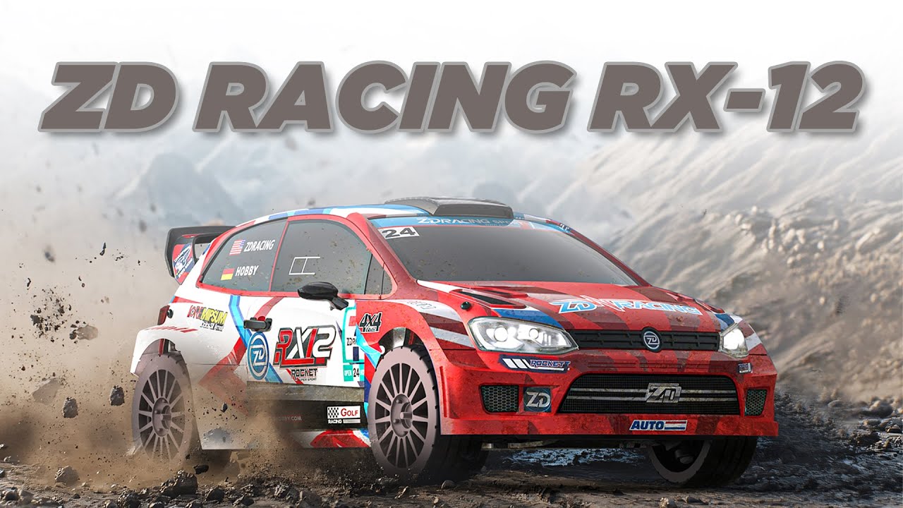 ZD Racing RX-12 1/12 Scale RC Rally 4WD Brushless RTR , Red