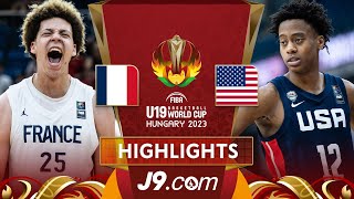 France 🇫🇷 v USA 🇺🇸 | Semi-Finals | J9 Highlights | #FIBAU19 Basketball World Cup 2023