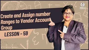 #lecture 59: Create and Assign number Ranges to Vendor Account Group | #sapficotutorial |
