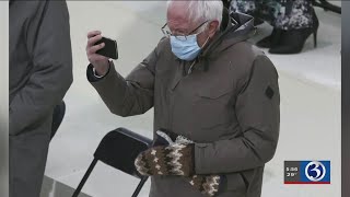 VIDEO: Newington woman makes Bernie Sanders mittens and donates the money to those in need