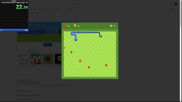 Google Snake Classic Mode Slow 5 Apples Large 25 Apple Speedrun