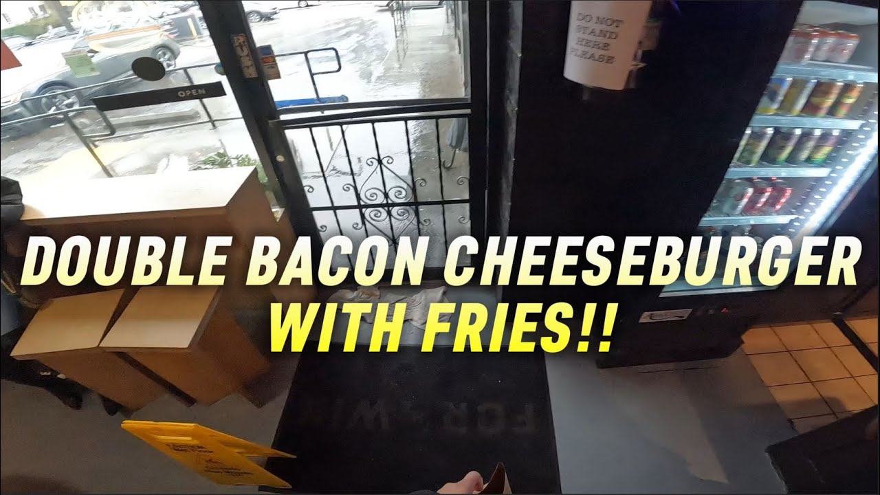 Rainy Junk Removal + Free Bacon Burger & Fries!