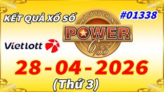 Kết Quả Xổ Số Tự Chọn POWER 6/55 Ngày 28/4/2026 - Vietlott 6/55 - Kỳ Vé #01338 – VIETLOTT