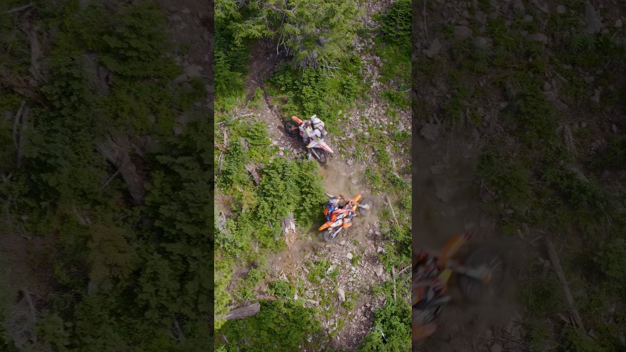 Final meters battle between Trystan and Mitch but from a different angle. Silver Kings Hard Enduro