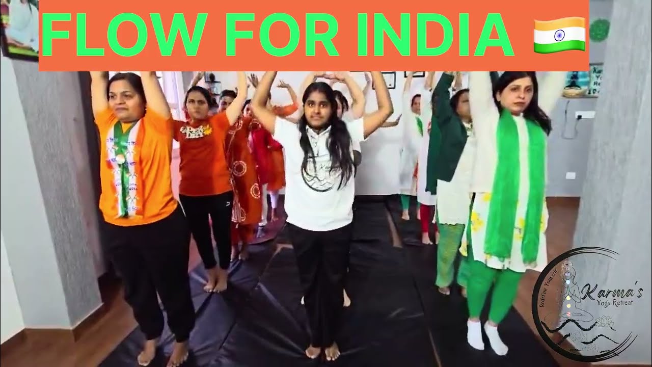Republic Day Special 🇮🇳 | Group Yoga Pose | Unity, Strength & Balance | Karma’s Yoga Retreat