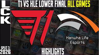 T1 vs HLE Highlights ALL GAMES | LCK Summer Playoffs Lower Final 2026 | T1 vs Hanwha Life Esports screenshot 1