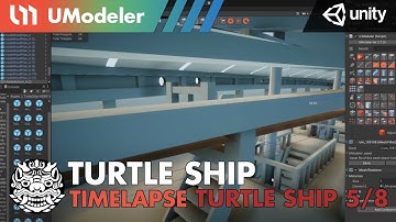 3D Modeling in Unity - Timelapse about modeling the inside of the turtleship  in the TurtleShip 5/8