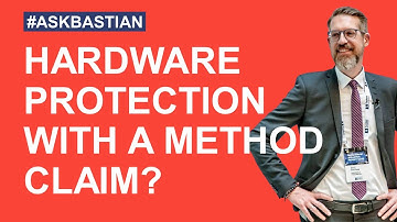 Does a software patent claim protect the hardware? #askbastian