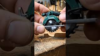 Mini Circular Saw Cutting Plywood So Clean