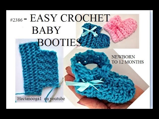 Easy Crochet Baby Booties For Beginners Youtube Store | bellvalefarms.com