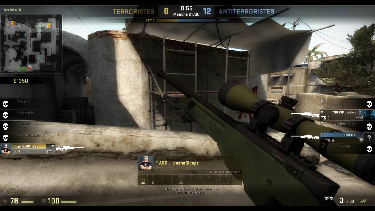 1v4 CLUTCH on de_dust2