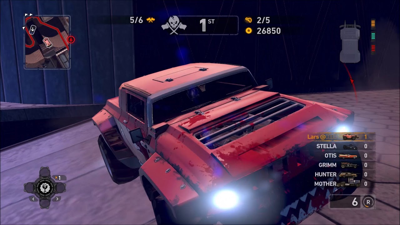Carmageddon Max Damage, Chapter #15-5, Halfwit Harry & Lumberer, Blood on the Rooftops