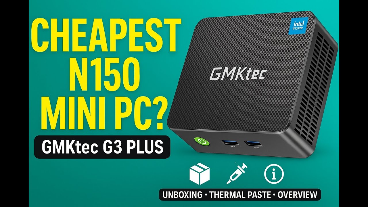 GMKtec G3 Plus ミニPC N150 The GMKTec G3 Plus is a Small Upgrade to my Favorite Mini PC - Now