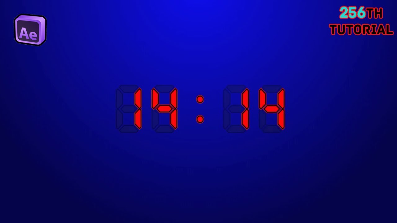 CREATE a Digital Timer Animation in After Effects Without Any Plugins LIKE a PRO!