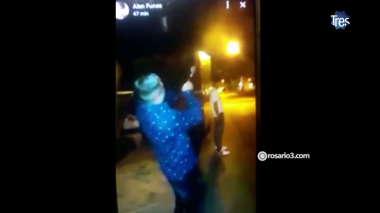 Impactante video de narco rosarino disparando una metralleta al aire -  YouTube