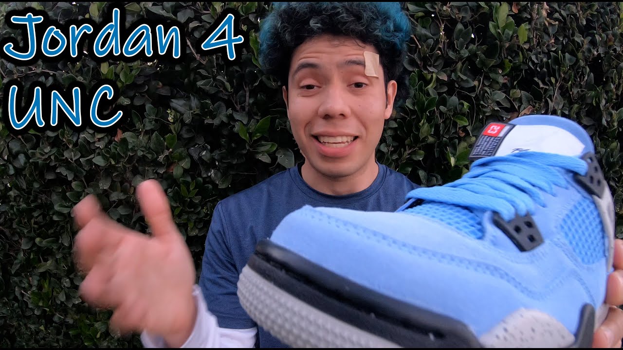 Jordan 4 Retro University Blue Sneaker Review! Super Nice Blue Suede Leather SaintsKickz LA Ebay