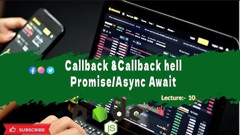 Callbacks, Callback Hell, Promises & Async/Await in Node.js | Lecture 10 #Codingsstudio #programming