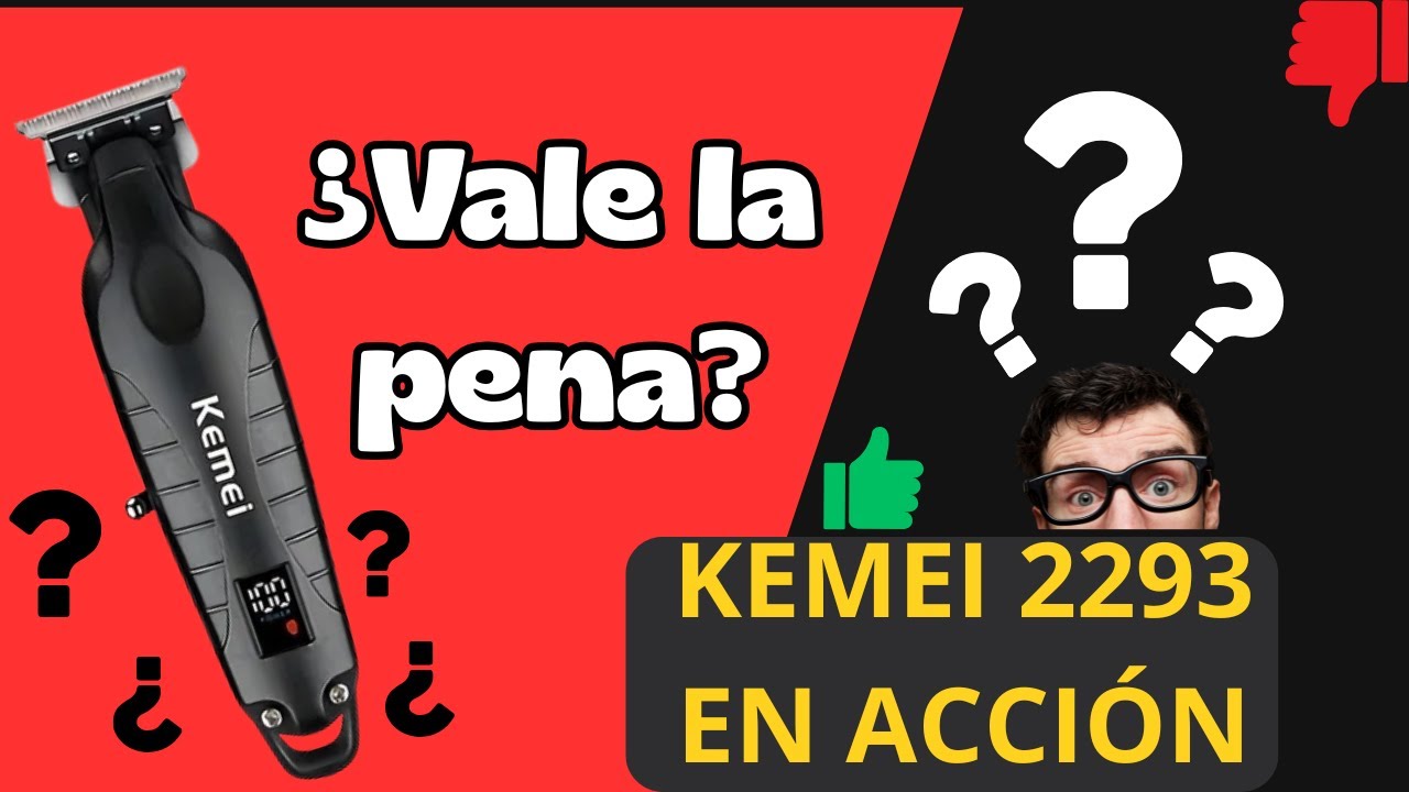 KEMEI 2293 ¿Vale la pena?💈La mejor trimmer barata del mercado 🔥 - YouTube