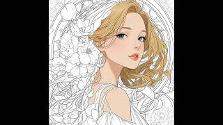 Full ART NOUVEAU BEAUTIES: An Adult Coloring Book for Relaxation and Stress Relief Update