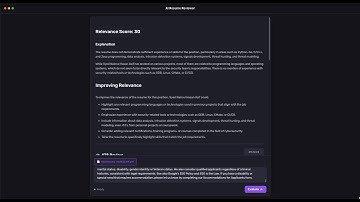 MLH AI Hackfest 2025 | Demostration of AI Resume Reviewer | Electron | LLaMA 3.2 | REST API