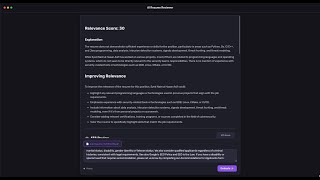 MLH AI Hackfest 2025 | Demostration of AI Resume Reviewer | Electron | LLaMA 3.2 | REST API