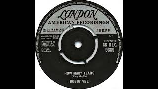 UK New Entry 1961 (182) Bobby Vee - How Many Tears