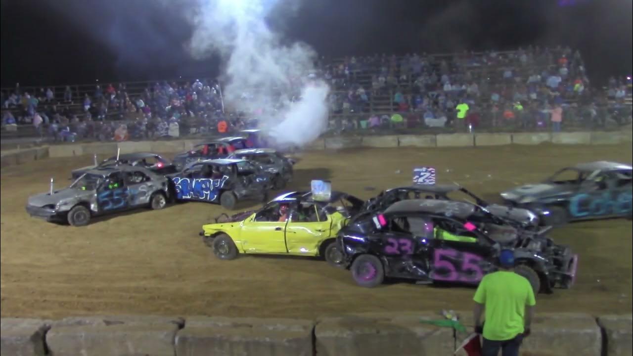 King Of The Bluegrass Demolition Derby '23 Gut n Go Mini Consi YouTube