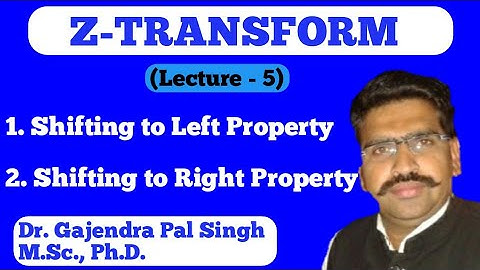 Z- Transform (Part-5)| Dr. Gajendra Pal Singh ( GPS Sir)|Engineering Mathematics