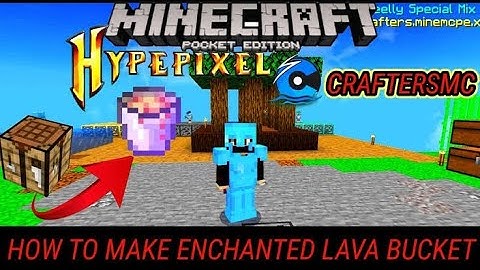 enchanted Lava bucket is experiment is fail in Minecraft craftersmc hypixel skyblock ep #7