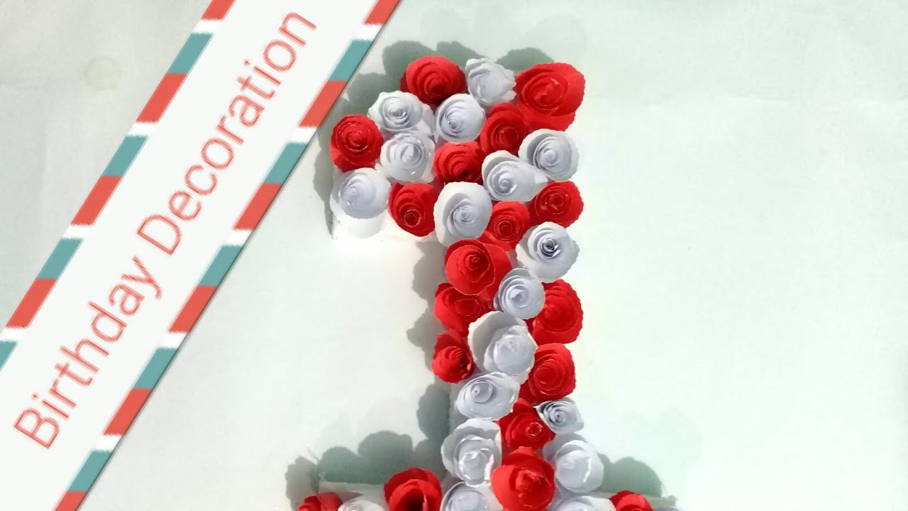Birthday One Number Decoration Idea