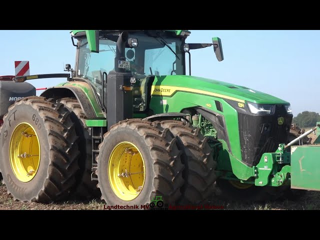 John Deere 8R 410 avec pneus jumelés